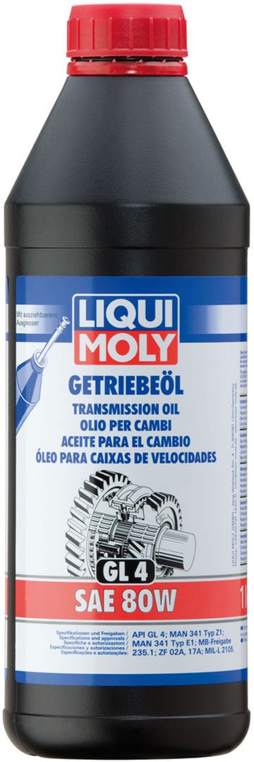 Олива трансмісійна LIQUI MOLY Getriebeoil SAE 80W (GL4) 1 л (1020)